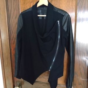 Anthro BlankNYC Zip Moto Jacket Leather - Vegan Size Small